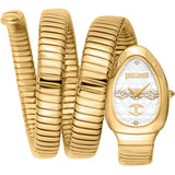 Buy Shop Just Cavalli Cosenza Silver Dial Gold Steel Strap Watch for Women - JC1L232M0025 USA Online