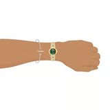 Buy Shop Versace Daphnis Quartz Green Dial Two Tone Steel Strap Watch for Women - VEOCA0424 USA Online