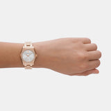 Buy Shop Emporio Armani Federica Analog Mother of Pearl Dial Rose Gold Steel Strap Watch for Women - AR11558 USA Online