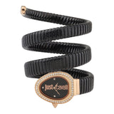 Buy Shop Just Cavalli Doppio Black Dial Black Steel Strap Watch for Women - JC1L163M0045 USA Online