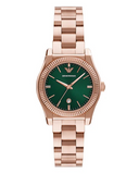 Buy Shop Emporio Armani Federica Analog Green Dial Rose Gold Steel Strap Watch for Women - AR11639 USA Online
