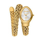 Buy Shop Just Cavalli Novara Silver Dial Gold Steel Strap Watch for Women - JC1L264M0025 USA Online
