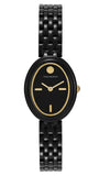 Buy Shop Tory Burch Oval Black Dial Black Steel Strap Watch for Women - TBW6035 USA Online