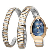 Buy Shop Just Cavalli Glam Evo 4 Blue Dial Two Tone Steel Strap Watch for Women - JC1L209M0085 USA Online