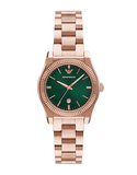 Buy Shop Emporio Armani Federica Analog Green Dial Rose Gold Steel Strap Watch for Women - AR11639 USA Online