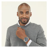 Buy Shop Hugo Boss Grand Prix Chronograph Blue Dial Silver Steel Strap Watch for Men - 1514226 USA Online