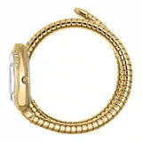 Buy Shop Just Cavalli Serpente Metallica White Dial Gold Steel Strap Watch for Women - JC1L224M0035 USA Online