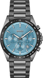 Buy Shop Hugo Boss Strike Chronograph Blue Dial Black Steel Strap Watch for Men - 1514242 USA Online