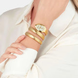 Buy Shop Just Cavalli Cosenza Silver Dial Gold Steel Strap Watch for Women - JC1L232M0025 USA Online