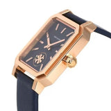 Buy Shop Tory Burch Robinson Quartz Blue Dial Blue Leather Strap Watch for Women - TBW1511 USA Online