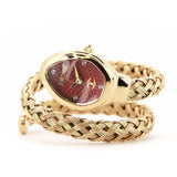 Buy Shop Just Cavalli Novara Red Dial Gold Steel Strap Watch for Women - JC1L264M0035 USA Online