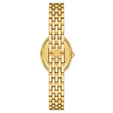 Buy Shop Tory Burch Oval White Dial Gold Steel Strap Watch for Women - TBW6032 USA Online