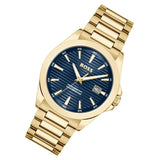 Buy Shop Hugo Boss Strike Blue Dial Gold Steel Strap Watch for Men - 1514172 USA Online