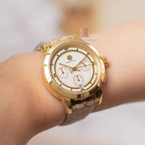 Buy Shop Tory Burch The Tory Chronograph White Dial Maroon Jacquard Strap Watch for Women - TBW1050 USA Online