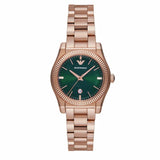 Buy Shop Emporio Armani Federica Analog Green Dial Rose Gold Steel Strap Watch for Women - AR11639 USA Online