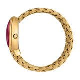 Buy Shop Just Cavalli Novara Red Dial Gold Steel Strap Watch for Women - JC1L264M0035 USA Online