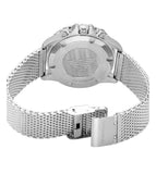 Buy Shop Emporio Armani Diver Chronograph Blue Dial Silver Mesh Strap Watch for Men - AR11587 USA Online