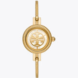 Buy Shop Tory Burch Riva Gold Dial Gold Steel Strap Watch for Women - TBW4029 USA Online