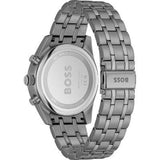 Buy Shop Hugo Boss Skytraveller Chronograph Gunmetal Grey Dial Grey Steel Strap Watch for Men - 1514153 USA Online