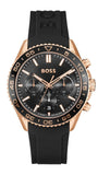 Buy Shop Hugo Boss Runner Chronograph Black Dial Black Silicone Strap Watch for Men - 1514168 USA Online