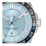 Buy Shop Hugo Boss Runner 3H Light Blue Dial Silver Steel Strap Watch for Men - 1514207 USA Online