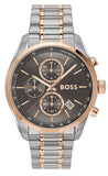 Buy Shop Hugo Boss Grand Prix Chronograph Grey Dial Two Tone Steel Strap Watch for Men - 1514252 USA Online