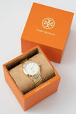Buy Shop Tory Burch Collins White Dial Gold Steel Strap Watch for Women - TBW1300 USA Online