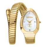 Buy Shop Just Cavalli Glam Evo 4 Mother of Pearl Dial Gold Steel Strap Watch for Women - JC1L229M0025 USA Online
