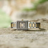 Emporio Armani Genni Crystals Silver Dial Two Tone Steel Strap Watch for Women - AR11704