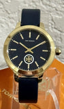 Buy Shop Tory Burch Collins Quartz Blue Dial Blue Leather Strap Watch for Women - TBW1203 USA Online
