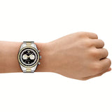 Buy Shop Emporio Armani Racer Chronograph Black Dial Two Tone Steel Strap Watch for Men - AR11678 USA Online