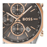 Buy Shop Hugo Boss Grand Prix Chronograph Grey Dial Two Tone Steel Strap Watch for Men - 1514252 USA Online