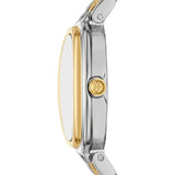 Buy Shop Tory Burch Oval White Dial Two Tone Steel Strap Watch for Women - TBW6033 USA Online