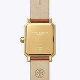 Buy Shop Tory Burch Robinson White Dial Brown Leather Strap Watch for Women - TBW1503 USA Online