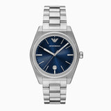 Buy Shop Emporio Armani Frederico Analog Blue Dial Silver Steel Strap Watch for Men - AR11620 USA Online