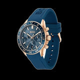 Buy Shop Hugo Boss Runner Chronograph Blue Dial Blue Silicone Strap Watch for Men - 1514169 USA Online