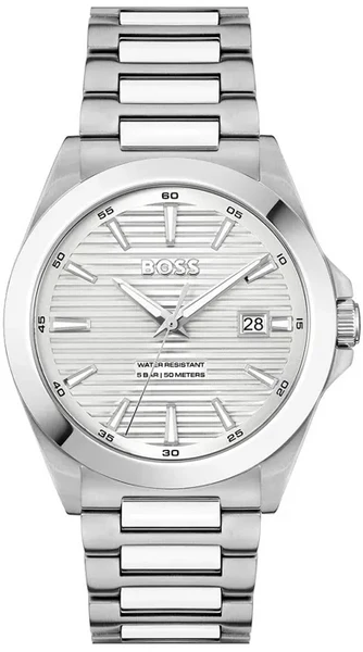 Buy Shop Hugo Boss Strike Silver Dial Silver Steel Strap Watch for Men - 1514176 USA Online