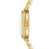 Buy Shop Tory Burch Oval Mother of Pearl Dial Gold Steel Strap Watch for Women - TBW6034 USA Online