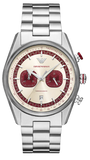 Buy Shop Emporio Armani Racer Chronograph White Dial Silver Steel Strap Watch for Men - AR11645 USA Online