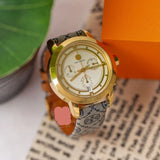 Buy Shop Tory Burch Classic Chronograph White Dial Grey Nylon Strap Watch for Women - TBW1035 USA Online