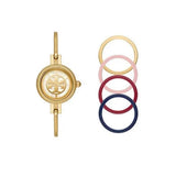 Buy Shop Tory Burch Riva Gold Dial Gold Steel Strap Watch for Women - TBW4029 USA Online
