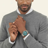 Buy Shop Hugo Boss Strike Chronograph Green Dial Silver Steel Strap Watch for Men - 1514241 USA Online