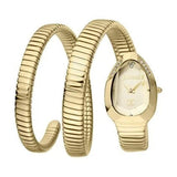 Buy Shop Just Cavalli Serpente Metallica White Dial Gold Steel Strap Watch for Women - JC1L208M0035 USA Online