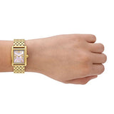 Buy Shop Tory Burch Eleanor Mother of Pearl Pink Dial Gold Steel Strap Watch for Women - TBW1077 USA Online