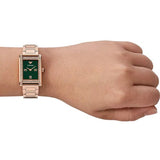 Buy Shop Emporio Armani Genni Green Dial Rose Gold Steel Strap Watch for Women - AR11641 USA Online