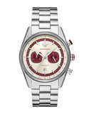 Buy Shop Emporio Armani Racer Chronograph White Dial Silver Steel Strap Watch for Men - AR11645 USA Online