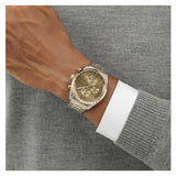 Buy Shop Hugo Boss Grand Prix Chronograph Green Dial Two Tone Steel Strap Watch for Men - 1514227 USA Online