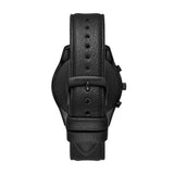 Buy Shop Emporio Armani Antonio Chronograph Black Dial Black Leather Strap Watch for Men - AR11583 USA Online