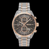 Buy Shop Hugo Boss Grand Prix Chronograph Grey Dial Two Tone Steel Strap Watch for Men - 1514252 USA Online