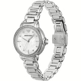 Buy Shop Emporio Armani Mia Mother of Pearl Dial Silver Steel Strap Watch for Women - AR11596 USA Online